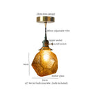 GobekUsa Glass Pleats LED Pendant Lights for Home and Commercial Spaces