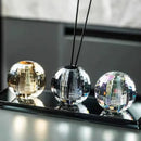 GobekUsa Crystal Ball Aroma Diffuser with Toothbrush Holder & Geometric Base