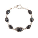 Faceted Midnight Labradorite Link Bracelet