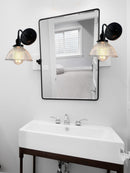 Glass Wall Sconce Light Fixture Factory Holophane Shade