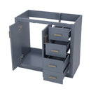 Retro Style Bathroom Vanity, 3 Drawers & Soft Closing Doors by HouseOfZazla