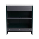 Modern Freestanding Bathroom Vanity With Soft Close Cabinet Doors by HouseOfZazla
