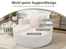 Round Sofa Bed with Memory Foam Sectional Couches for Living Room