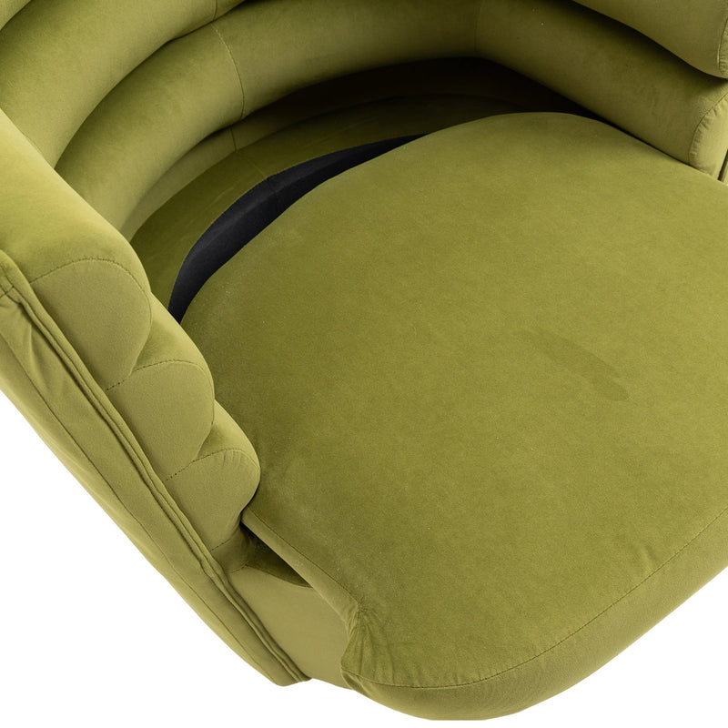 Swivel Barrel Chair, Comfy Round Accent Chair with storage for Living Room, 360 Degree Swivel Barrel Club Chair, Leisure Arm Chair for Nursery, Hotel, Bedroom, Office