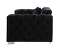 Trislar - Sofa With 4 Pillows (Same 52525) - Black Velvet