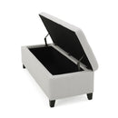 Upholstered Storage Ottoman Bench, Foot Rest For Bedroom by HouseOfZazla