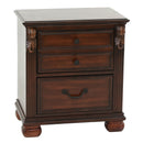 3 Piece Bedroom Set, Traditional Bed With 2 Nightstands by HouseOfZazla