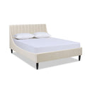 Aspen - Vertical Tufted Modern Headboard Platform Bed Set by HouseOfZazla