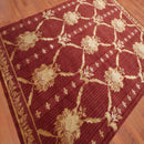 6' x 9' Couristan Hand Knotted Wool & Silk S.fine Damask Tibetan Area Rug Rust