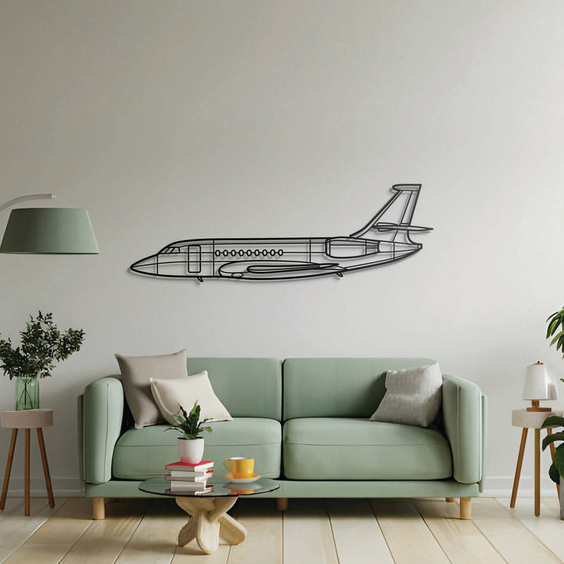 Falcon 2000 Metal Aircraft Wall Art - NCP0426
