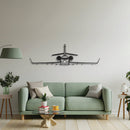 Falcon 2000LXS Front Metal Aircraft Wall Art - NCP0380