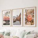 Autumn Pumpkin Set of 3 Prints. Rustic Fall Harvest Decor by Wall Art Set