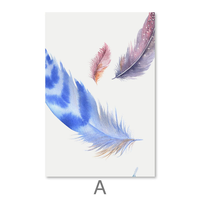 Falling Feather Canvas