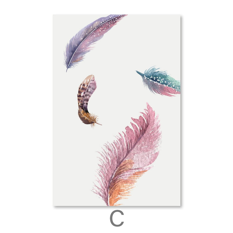 Falling Feather Canvas