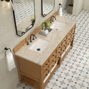 James Martin Malibu 72" Double Bathroom Vanity, Amber Birch