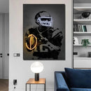 GobekUsa Famous Basketball and Soccer Stars Wall Art