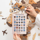 Wooden World Landmarks Pins
