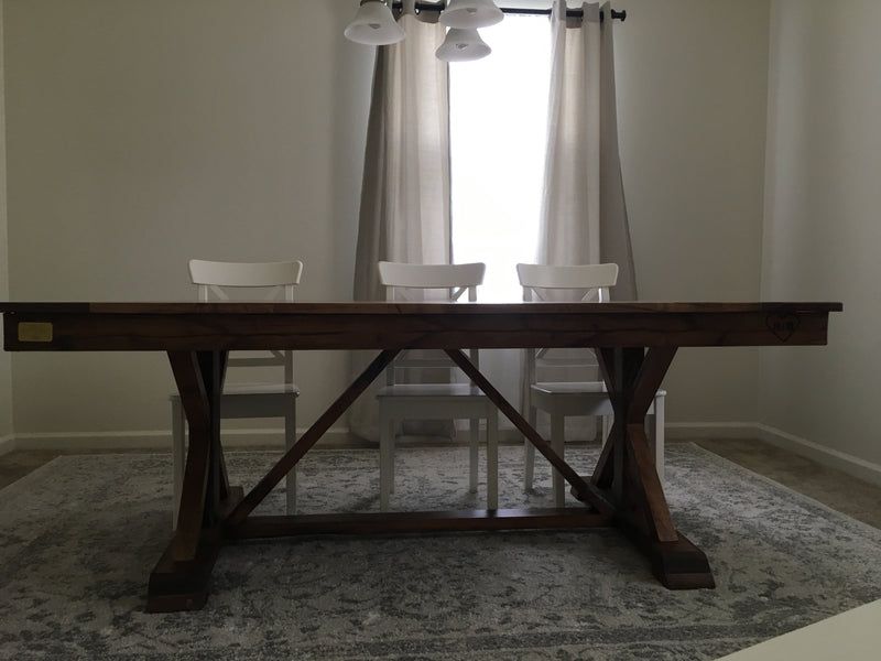 Fancy Trestle X Dining Table