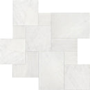 Fantasia Blanca Textured Marble Versailles Pattern