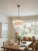 Fantastic Murano Prisms Transparent Chandelier