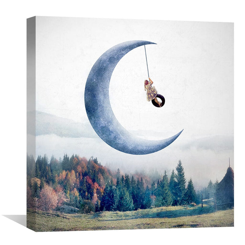 Fantasy Crescent Canvas