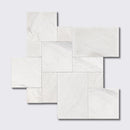 Fantasy White Textura Seal Marble Pavers Versailles Pattern