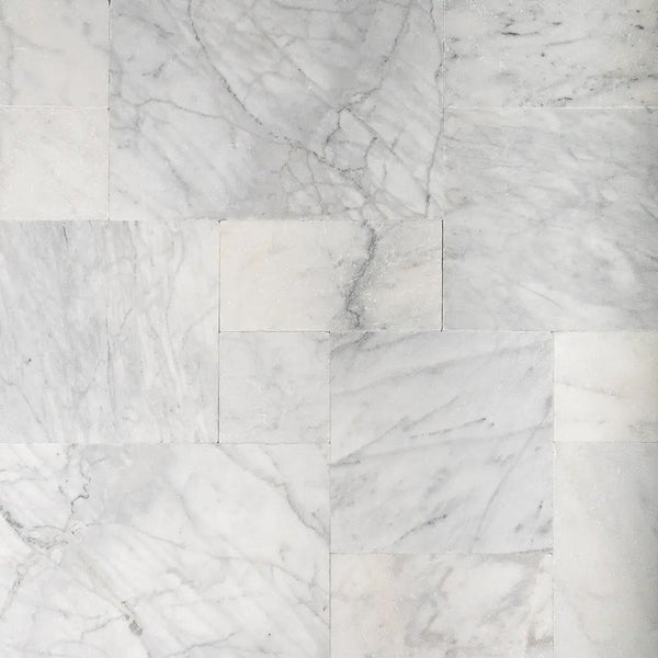 Fantasy White Tumbled French Pattern Marble Pavers Various