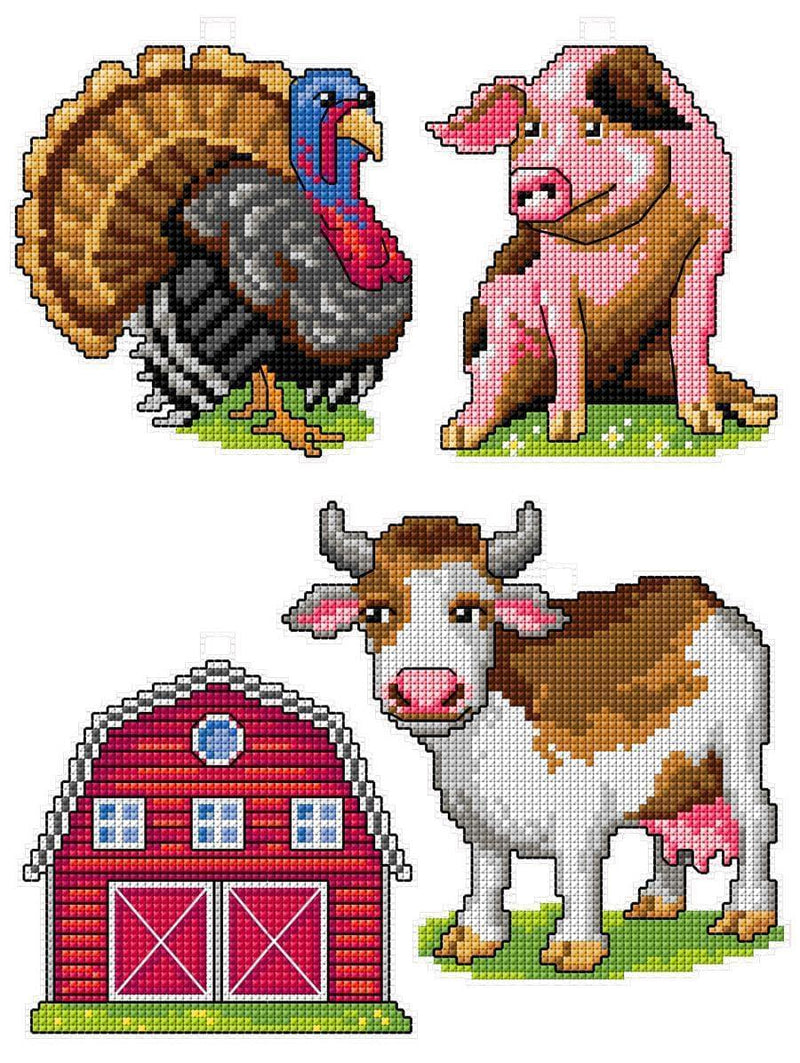 "Farm "114CS Counted Cross-Stitch Kit
