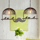 GobekUsa Farmhouse Metal Hanging Birdcage Pendant Light for Dining Room Ceiling and Island