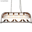 GobekUsa Farmhouse Metal Hanging Birdcage Pendant Light for Dining Room Ceiling and Island