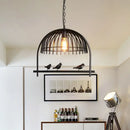 GobekUsa Farmhouse Metal Hanging Birdcage Pendant Light for Dining Room Ceiling and Island