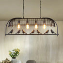 GobekUsa Farmhouse Metal Hanging Birdcage Pendant Light for Dining Room Ceiling and Island