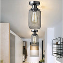 Farmhouse black metal cage ceiling light bedroom mesh design by Decorbites