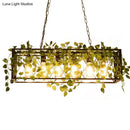 GobekUsa Farmhouse Style Bronze Wrought Iron Hanging Lamp with 6 Lights - Perfect for Restaurants
