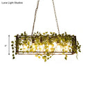 GobekUsa Farmhouse Style Bronze Wrought Iron Hanging Lamp with 6 Lights - Perfect for Restaurants