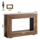 Farmhouse Console Table, 47" Rustic Wood Entryway Sofa Table with Storage