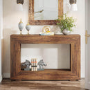Farmhouse Console Table, 47" Rustic Wood Entryway Sofa Table with Storage