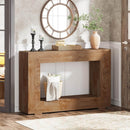 Farmhouse Console Table, 47" Rustic Wood Entryway Sofa Table with Storage