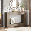 Farmhouse Console Table, 47" Rustic Wood Entryway Sofa Table with Storage