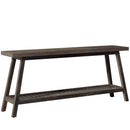Farmhouse Console Table, 70.9" Entryway Table 2-Tier Sofa Table
