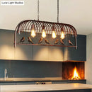GobekUsa Farmhouse Metal Hanging Birdcage Pendant Light for Dining Room Ceiling and Island