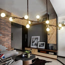 GobekUsa Farmhouse Style Antique Bronze Island Pendant Light - 7/11 Lights Exposed, Wrought Iron Hanging Design