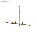 GobekUsa Farmhouse Style Antique Bronze Island Pendant Light - 7/11 Lights Exposed, Wrought Iron Hanging Design