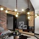 GobekUsa Farmhouse Style Antique Bronze Island Pendant Light - 7/11 Lights Exposed, Wrought Iron Hanging Design