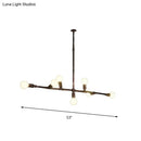 GobekUsa Farmhouse Style Antique Bronze Island Pendant Light - 7/11 Lights Exposed, Wrought Iron Hanging Design