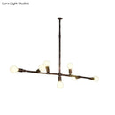 GobekUsa Farmhouse Style Antique Bronze Island Pendant Light - 7/11 Lights Exposed, Wrought Iron Hanging Design