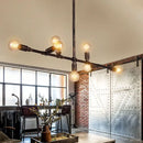 GobekUsa Farmhouse Style Antique Bronze Island Pendant Light - 7/11 Lights Exposed, Wrought Iron Hanging Design