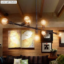 GobekUsa Farmhouse Style Antique Bronze Island Pendant Light - 7/11 Lights Exposed, Wrought Iron Hanging Design