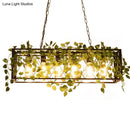 GobekUsa Farmhouse Style Bronze Wrought Iron Hanging Lamp with 6 Lights - Perfect for Restaurants