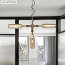 GobekUsa Farmhouse Style Smoke Gray/Blue Bottle Ceiling Lighting - Glass Hanging Lamp (3/4/5 Lights) in Aged Silver/Black